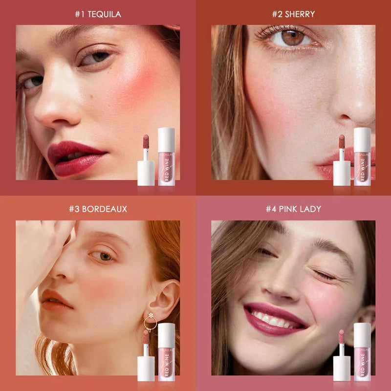 FOCALLURE Liquid Blush – 4 Shades Long-Lasting Matte Finish Liquid Blush QXL