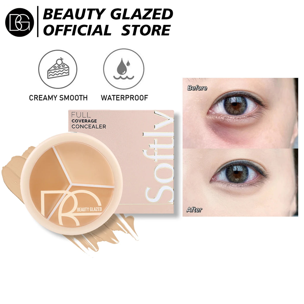 Beauty Glazed 3-in-1 Color Correcting Concealer Palette Concealer Palette QXL