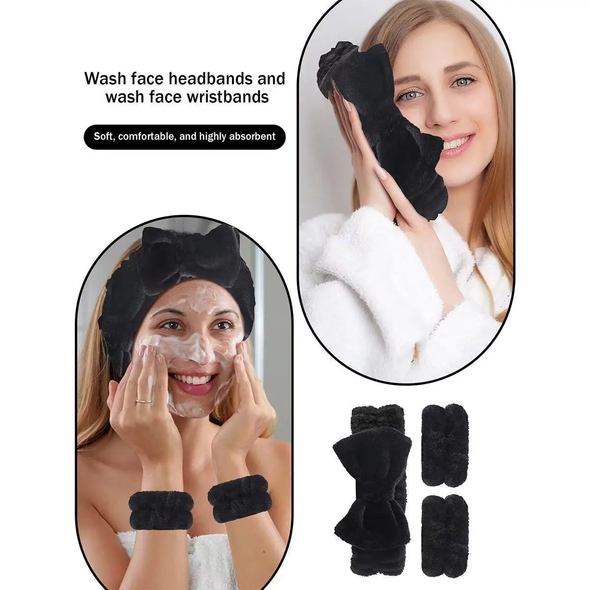 20-35 Pc Makeup Brush & Sponge Set with Headband & Puff Makeup Brush Set QXL
