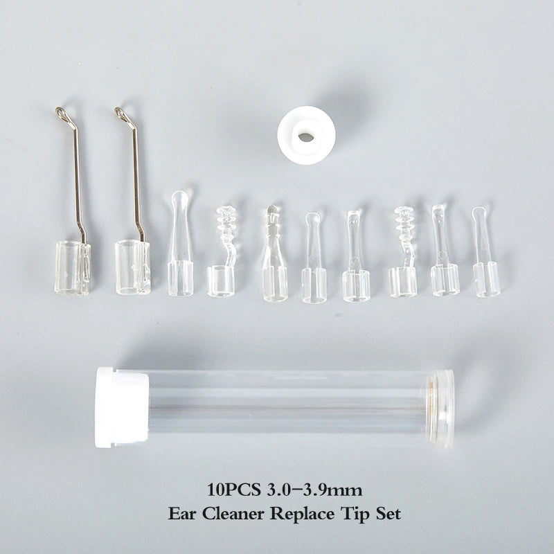 10-Pack Ear Cleaner Replacement Tips | 3.0–3.9mm Universal Fit Ear Cleaner Tips QXL Default Title