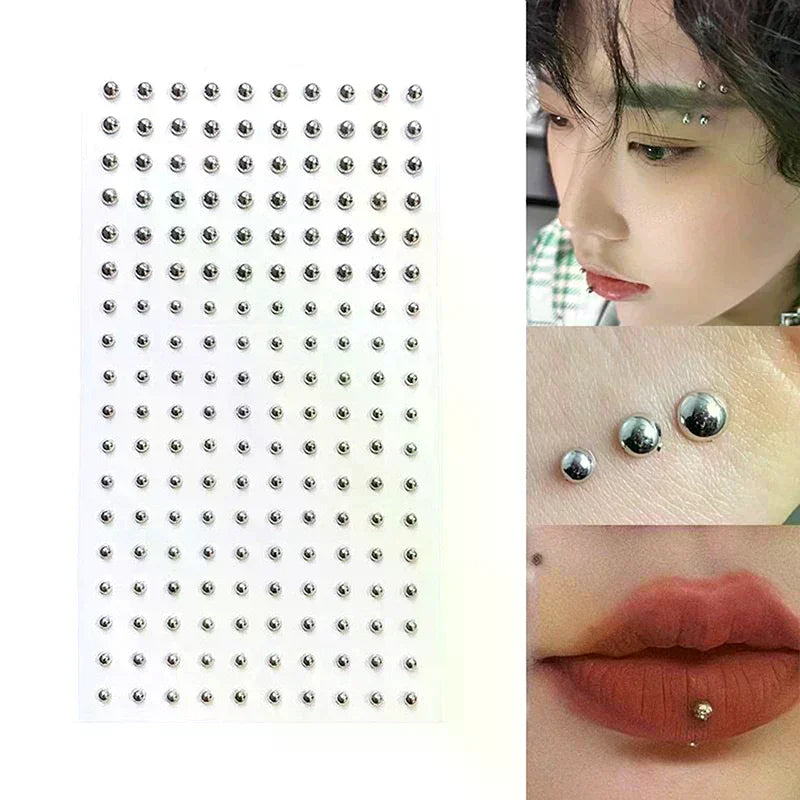 165/180-Pc Crystal Rhinestone Face Body Gems – No Piercing Face Body Gems QXL