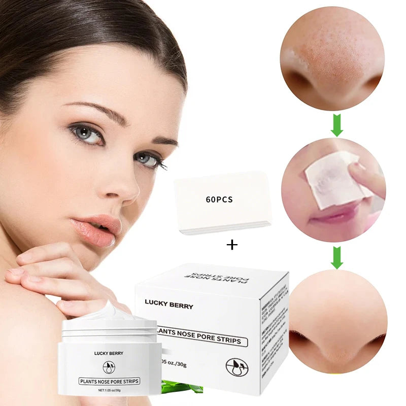 2-Pack Nose Blackhead Peel-Off Mask | Deep Pore Cleansing Peel-Off Face Mask QXL