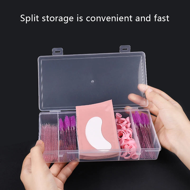 5-Compartment Portable Storage Box | Lash & Tattoo Organizer Supply Storage Box QXL