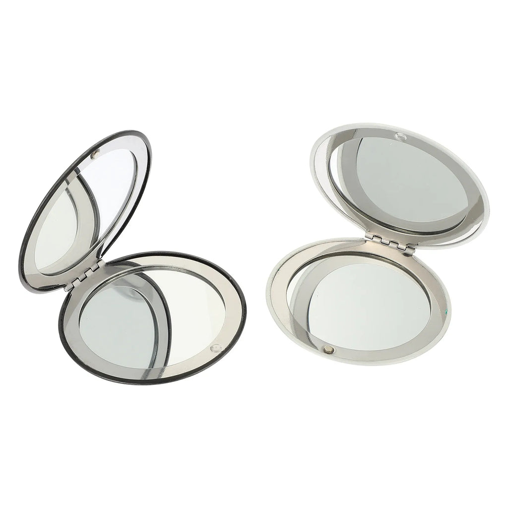 2-Pack Dual-Sided Folding Compact Pocket Mirror for Travel Compact Pocket Mirror QXL Default Title