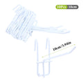 10-Pack Iron Wire Mesh Grid Hooks 3.3mm | 5–20cm Display Wire Grid Hooks QXL 10cm White