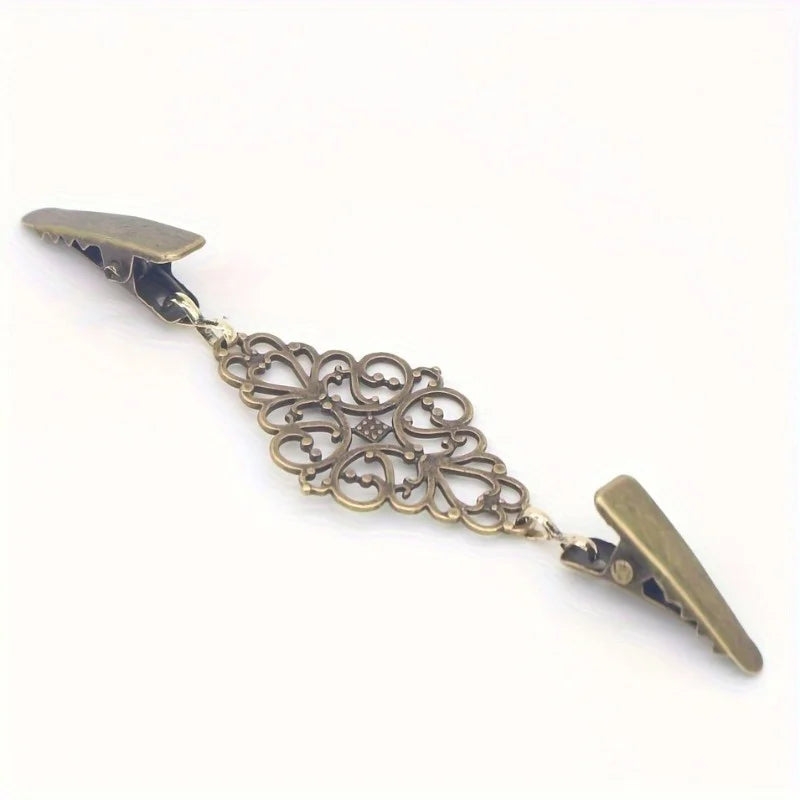 Retro Hollow Alloy Shawl Clip | Cardigan & Scarf Brooch Brooch Clip QXL