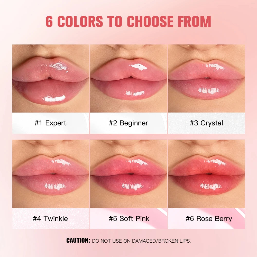 Lakerain Lip Plumper Gloss | Moisturizing & Fragrance Free Lip Plumper Gloss QXL