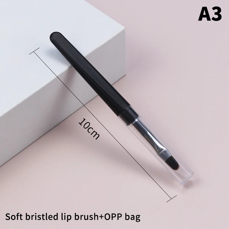 Portable Travel Makeup Brush with Lid – Eyeshadow & Eyebrow Travel Makeup Brush QXL A3
