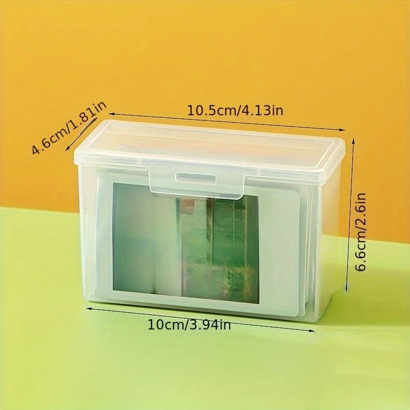 Transparent Plastic Photo Card Storage Box | Card Organizer Card Storage Box QXL