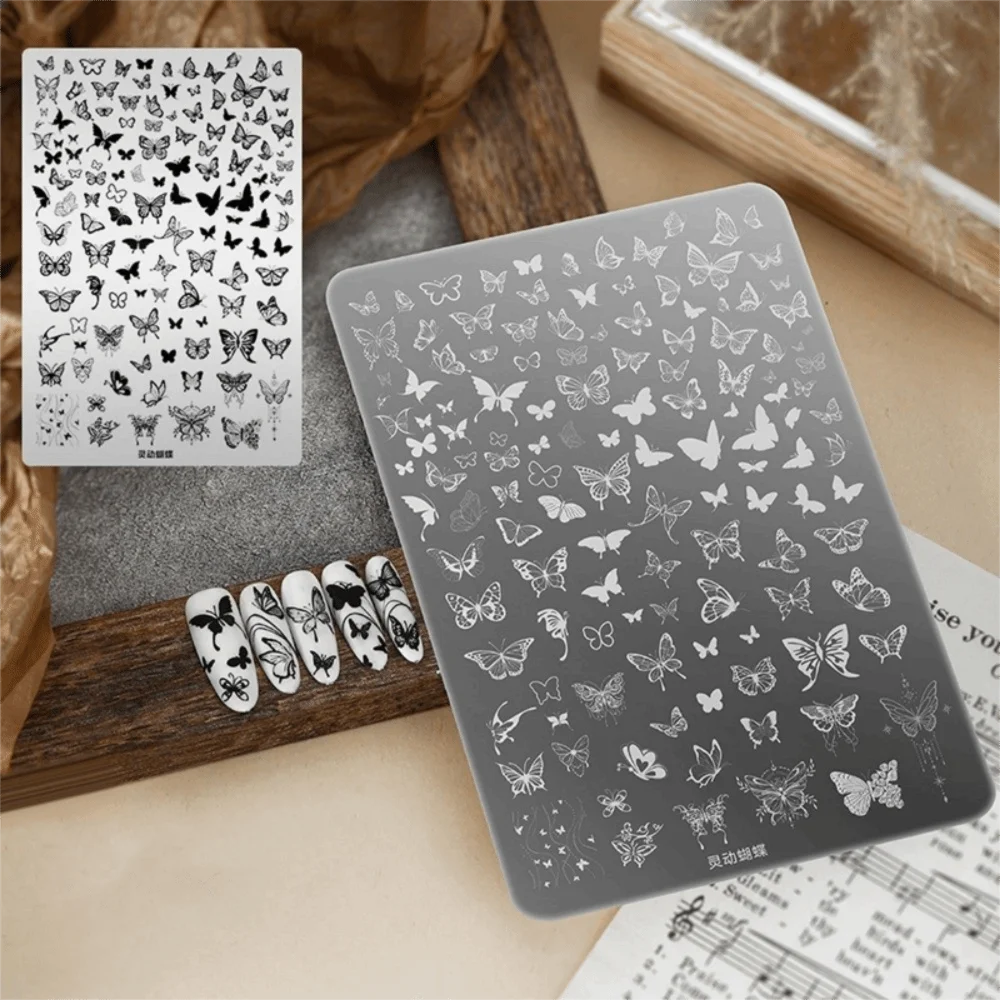 Nail Stamping Plates – Bowknot, Flower & Butterfly Designs Nail Stamping Plate QXL