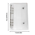 A6/A7 6-Ring Clear PVC Loose Leaf Binder Cover & Folder Loose Leaf Binder Cover QXL A7