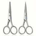 Stainless Steel Grooming Scissors – Eyebrow, Nose & Nail Grooming Scissors QXL 2pcs