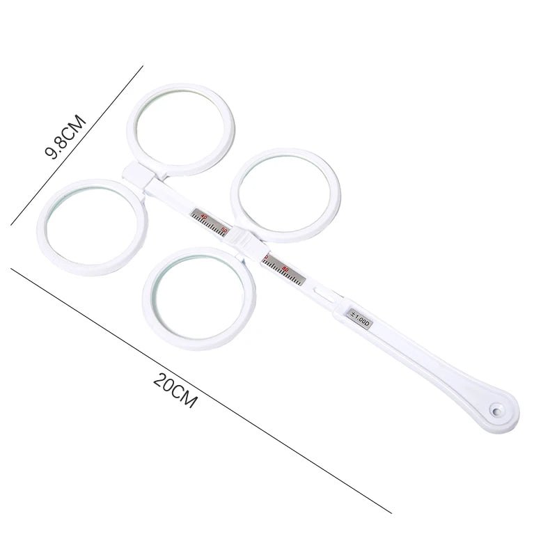 Optical Flipper Lens Holder | Adjustable PD ±50–±400 Optical Flipper Lens QXL
