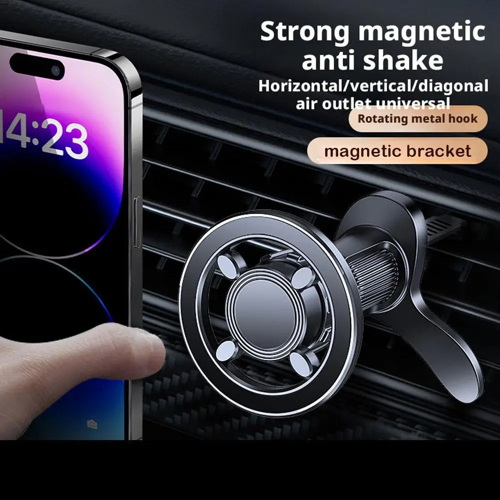 Magnetic Car Phone Holder | 17 Neodymium Magnets, 360° Arm Car Phone Mount QXL