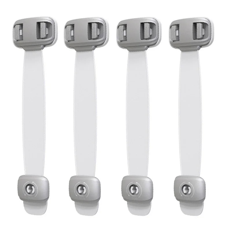 3-Pack Baby Safety Cabinet & Drawer Locks | Child Proofing Child Safety Lock QXL B13 Gray 4Pcs