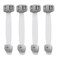 3-Pack Baby Safety Cabinet & Drawer Locks | Child Proofing Child Safety Lock QXL B13 Gray 4Pcs