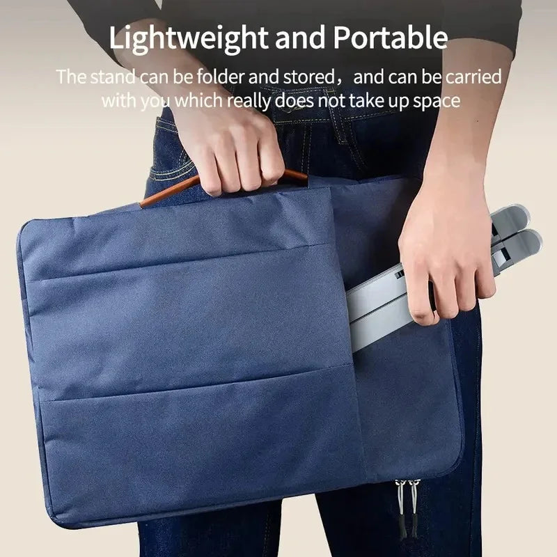 Aluminum Adjustable Foldable Laptop Stand for MacBook & Notebooks Laptop Stand QXL