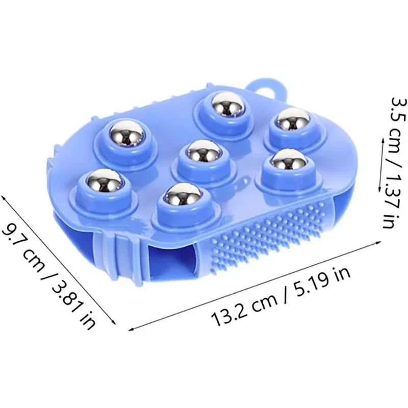 360° Rotating Ball Bead Massage Glove | Full-Body Massager Body Massage Glove QXL