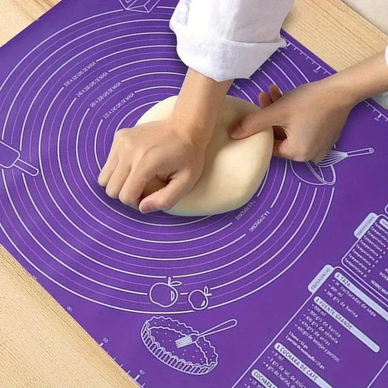 Large Non-Stick Silicone Baking Mat for Dough & Pizza Silicone Baking Mat QXL