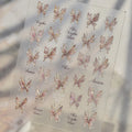 Gothic Spider Cobweb 5D Nail Stickers | Punk Rhinestone Decals Nail Art Stickers QXL MS1060