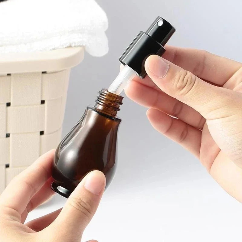 Amber Glass Refillable Spray Bottle – Perfume & Oil Atomizer Glass Spray Bottle QXL
