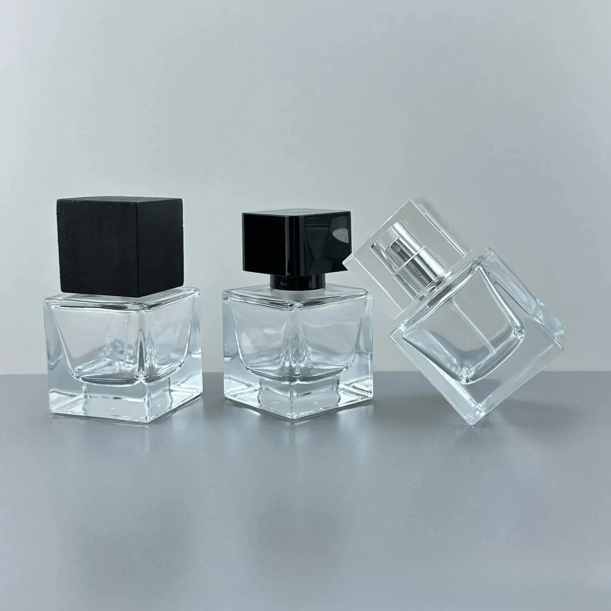 30ml Square Glass Perfume Bottle | Refillable Spray Atomizer Perfume Spray Bottle QXL