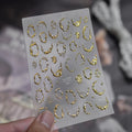 5D Embossed Bakery Nail Stickers | Croissant Food Decals