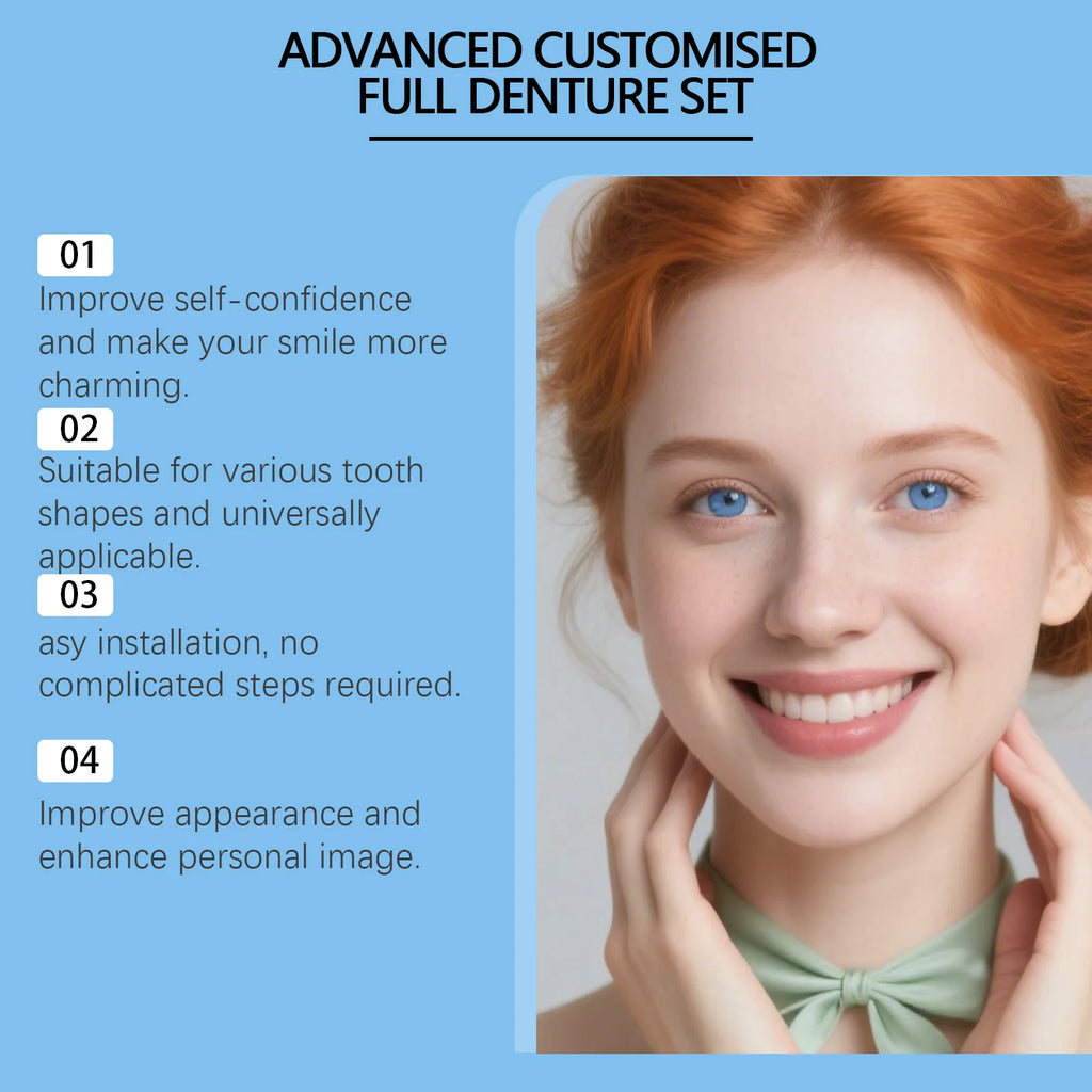 Adjustable Cosmetic Teeth Set | Smile Gap Cover Kit Cosmetic Denture Set QXL