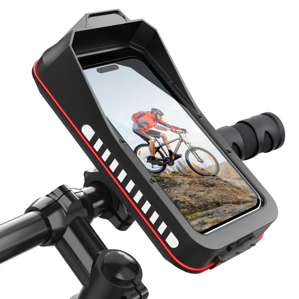 Waterproof Motorcycle Bike Phone Mount | 4.7–7.0" Handlebar Holder Motorcycle Phone Mount QXL
