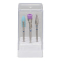 7-Pc Stainless Steel Nail Drill Bit Set | Gel & Acrylic Removal Nail Drill Bit Set QXL Light Grey