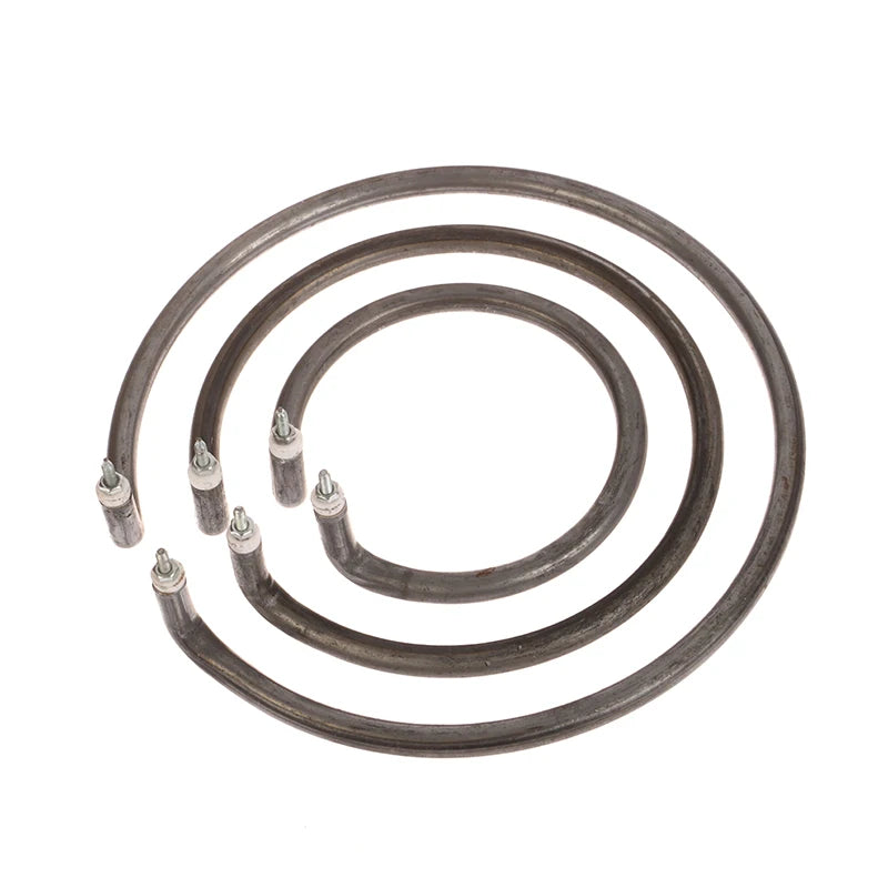 Round Electric Wok Heating Tube 500W/800W Anti-Rust Iron Pipe Wok Heating Element QXL