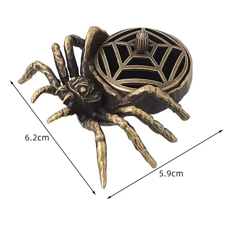 Spider Incense Cone Holder | Mini Metal Zen Burner & Decor Incense Cone Holder QXL
