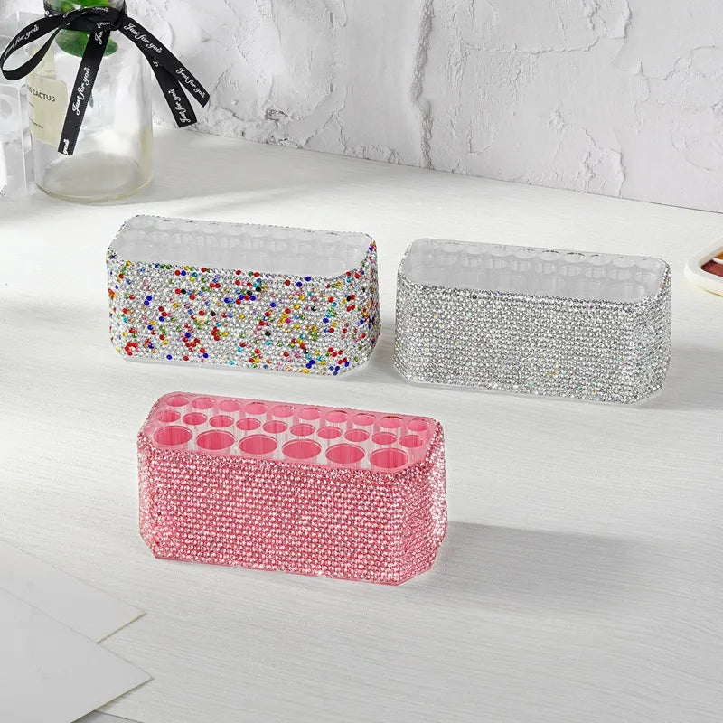 26-Hole Makeup Brush Holder & Cosmetic Pen Organizer Makeup Brush Organizer QXL