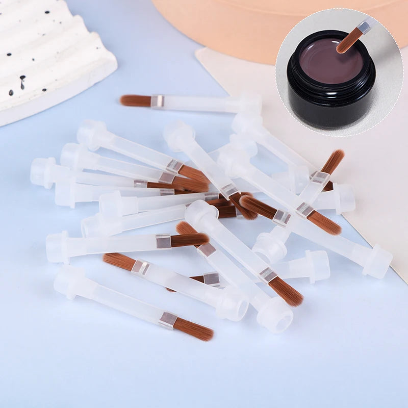 Disposable Nail Polish Brushes | 5/10/20-Pack Replacement Nail Polish Brush QXL
