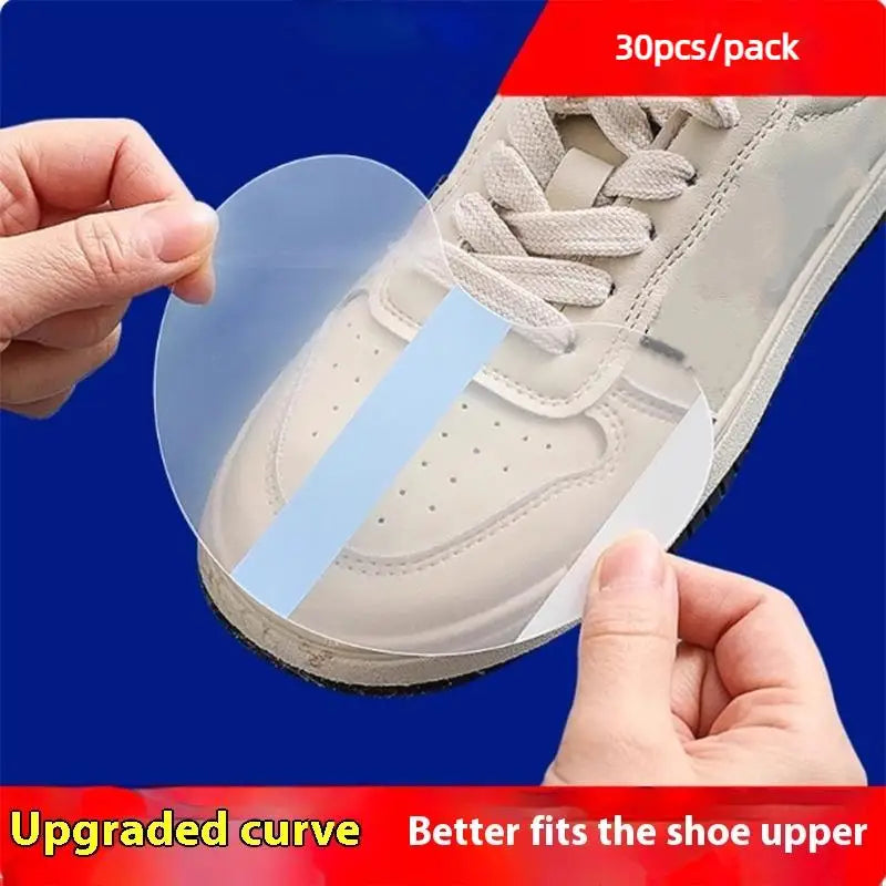 Clear Waterproof Shoe Toe Protective Stickers | 30/90-Pack TPU Shoe Protective Stickers QXL
