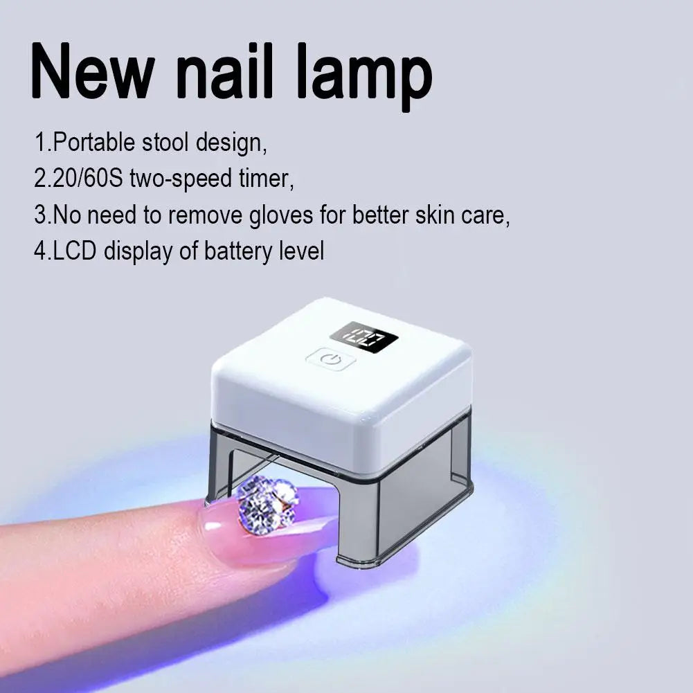 Portable Cat Eye UV LED Nail Lamp | Digital Display Gel Dryer UV LED Nail Lamp QXL