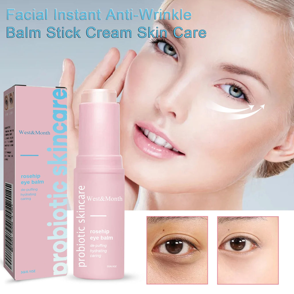 WEST MONTH Rosehip Eye Balm Stick – Hydrating & Firming Eye Balm Stick QXL
