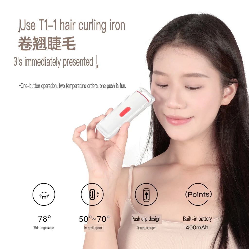 Portable USB Electric Eyelash Curler – Easy Beginner Tool Electric Eyelash Curler QXL