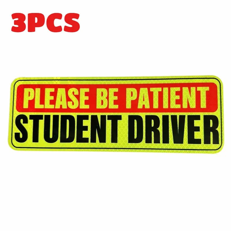 Reflective Student Driver Magnet Sign | Car Safety Warning Car Safety Magnet QXL A-3PCS