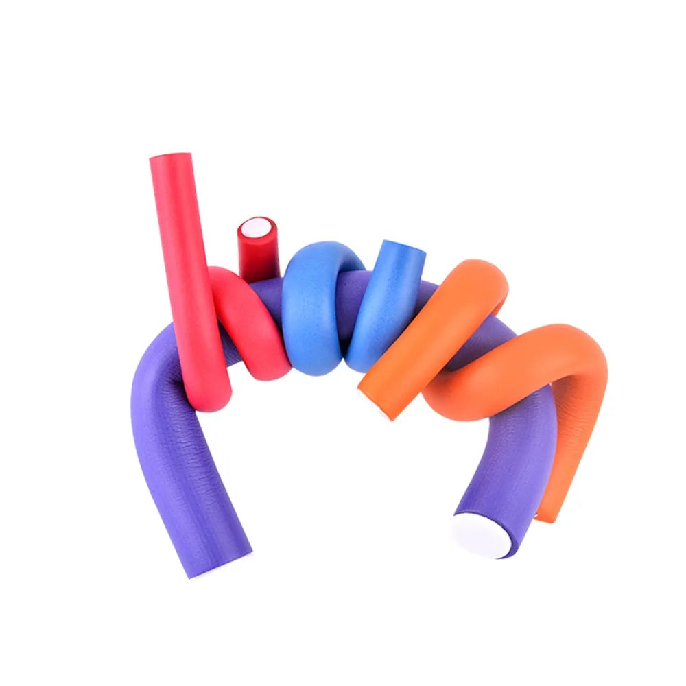 6-Pack Heatless Curling Rods | Soft Sponge Twist Curl Rollers Heatless Curl Rollers QXL