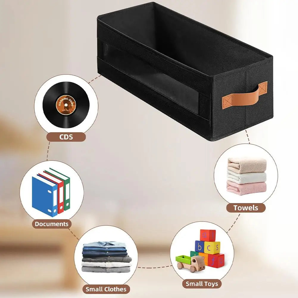 CD DVD Storage Box Dustproof Lid | 600D Oxford Cloth Organizer Storage Box Organizer QXL