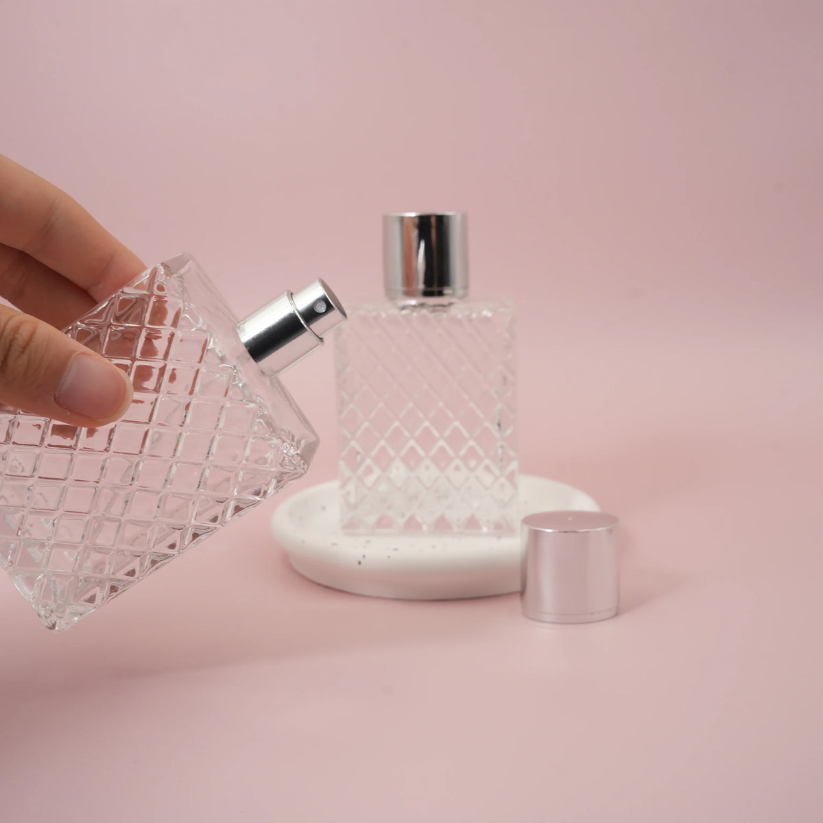 100ml Refillable Glass Perfume Spray Bottle | Portable Atomizer Perfume Spray Bottle QXL