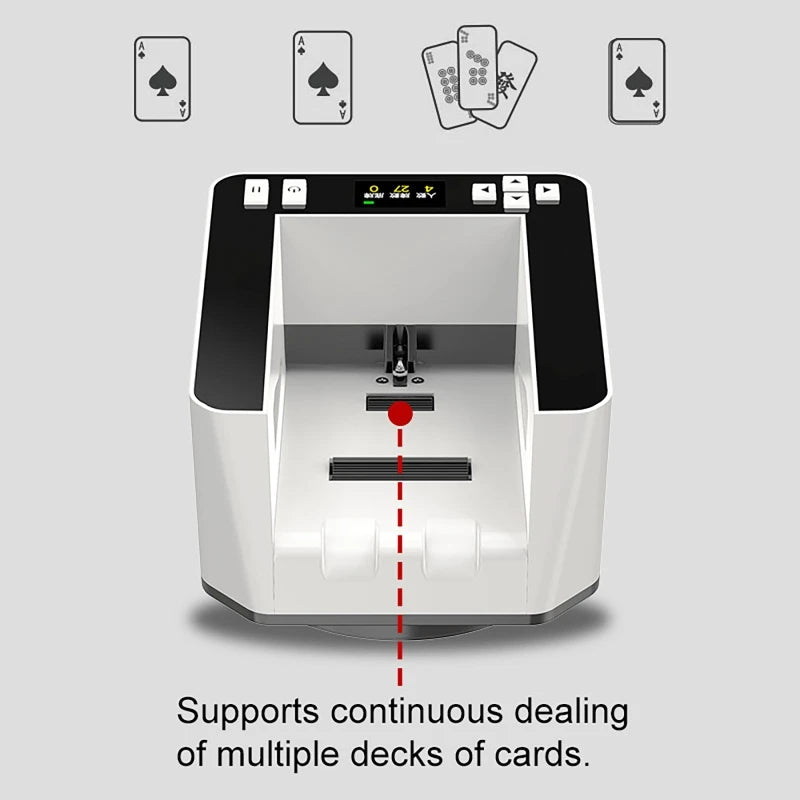 Electric Automatic Card Dealer | Adjustable Speed, 360° Dealing Card Dealing Machine QXL