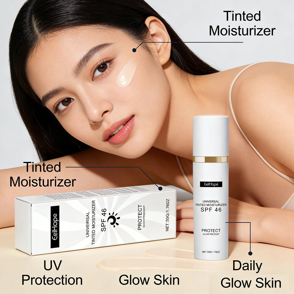 EELHOPE Tinted Moisturizer Sunscreen – Lightweight & Brightening Tinted Sunscreen Moisturizer QXL
