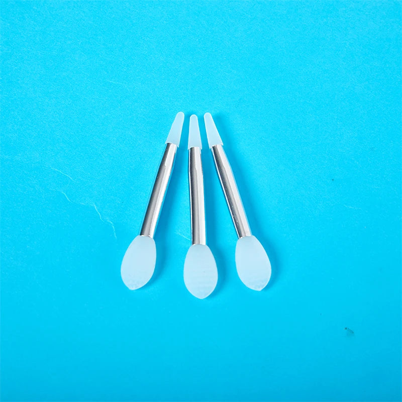 3-Pack Silicone Lip Mask Brush Set with Dust Cover & Storage Box Lip Makeup Brush QXL