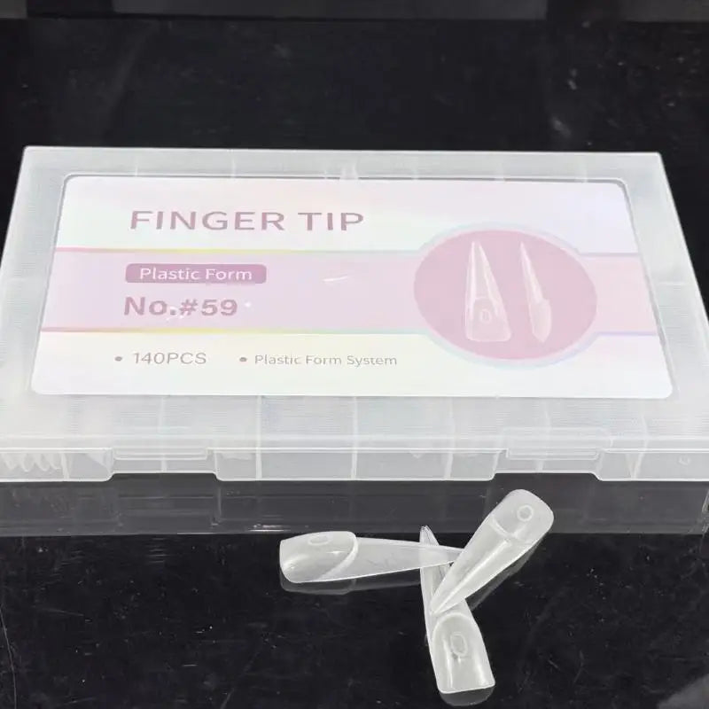 140-Pc Dual Form French Nail Extension Kit | DIY Manicure Nail Extension Forms QXL 1