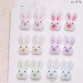 20-Pc Kawaii Rabbit Resin Nail Charms | 3D Rhinestone Decor Nail Art Charms QXL 20pcs
