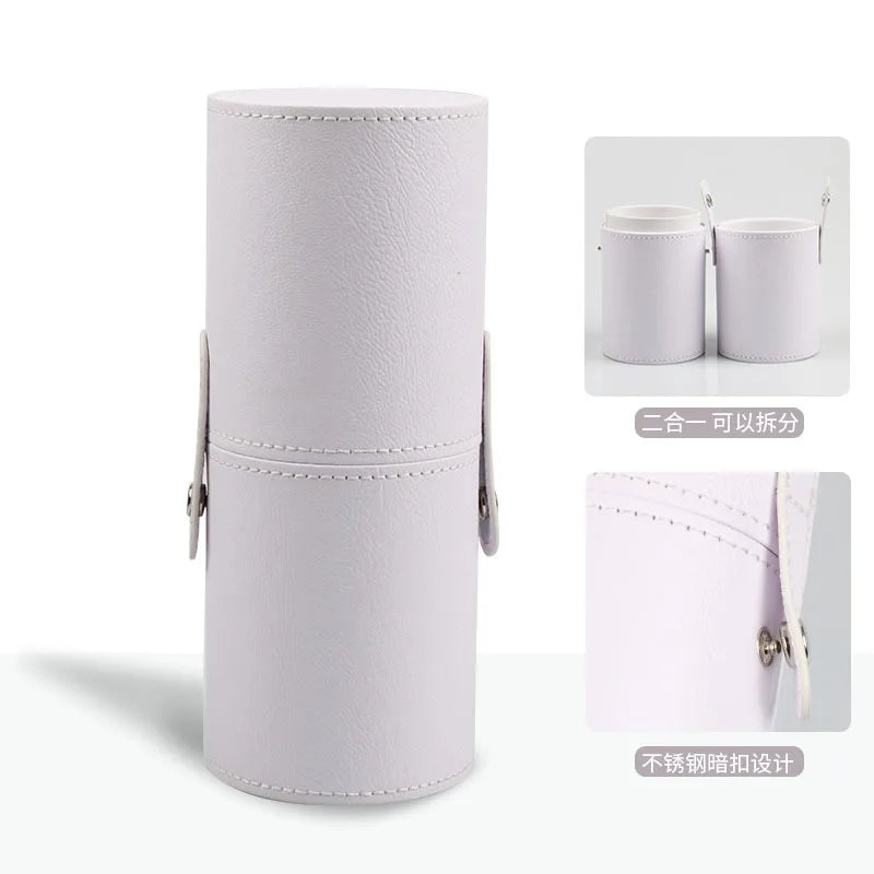 Large PU Leather Makeup Brush Holder & Desk Organizer Makeup Brush Holder QXL