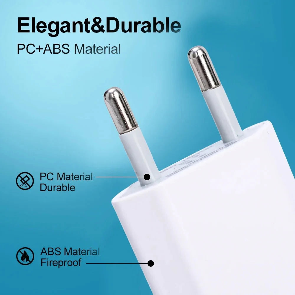 EU Plug USB Wall Charger 5V 1A | Universal Power Adapter USB Wall Charger QXL
