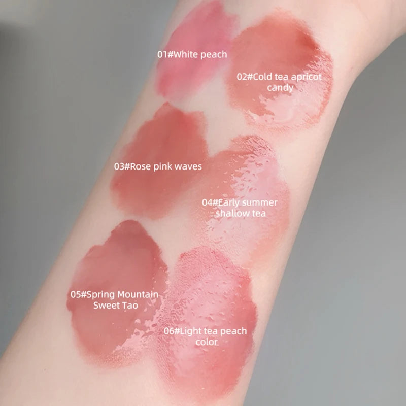 Crystal Translucent Lip Glaze | Moisturizing Long-Lasting Color Lip Glaze Gloss QXL